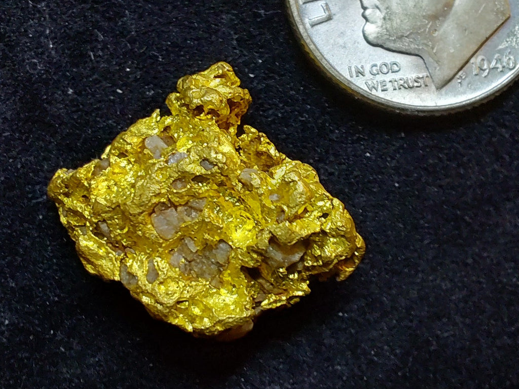 "The Brain" - 8.6+g  specimen with ~7.8+g of Gold