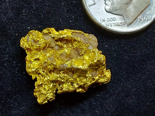 "The Brain" - 8.6+g  specimen with ~7.8+g of Gold