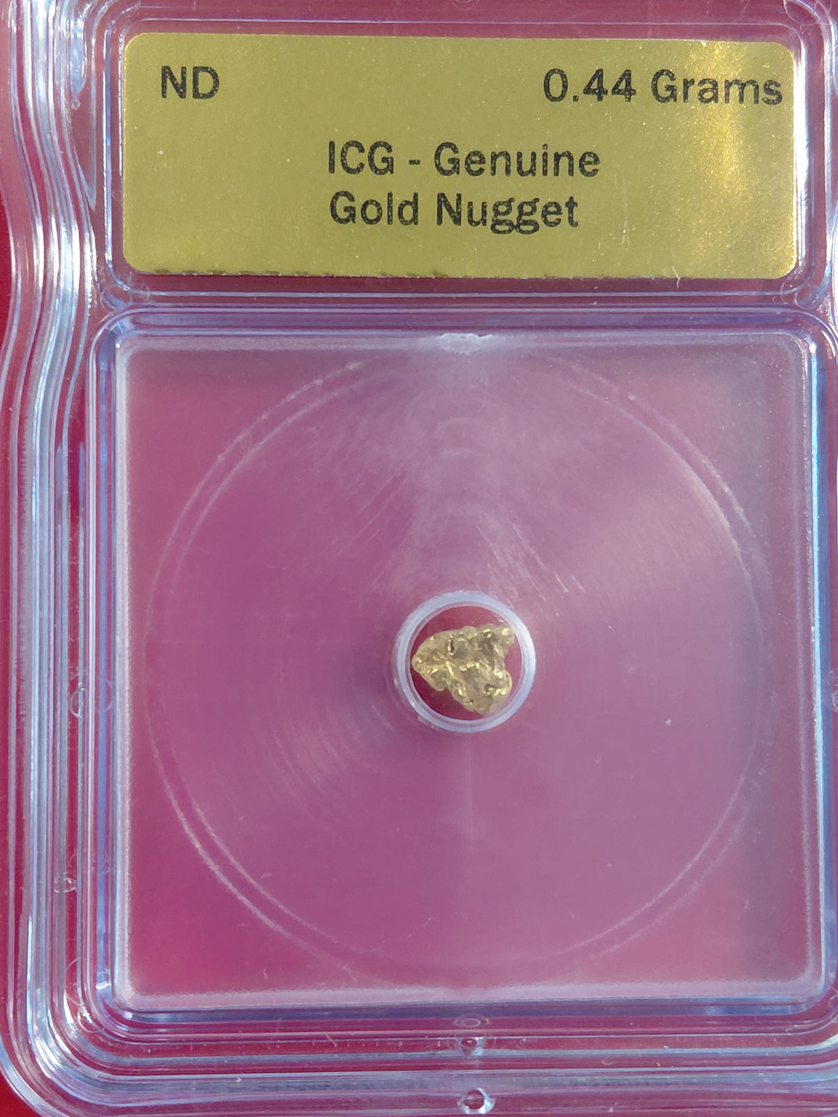 ICG Nugget #1 - 0.44 grams