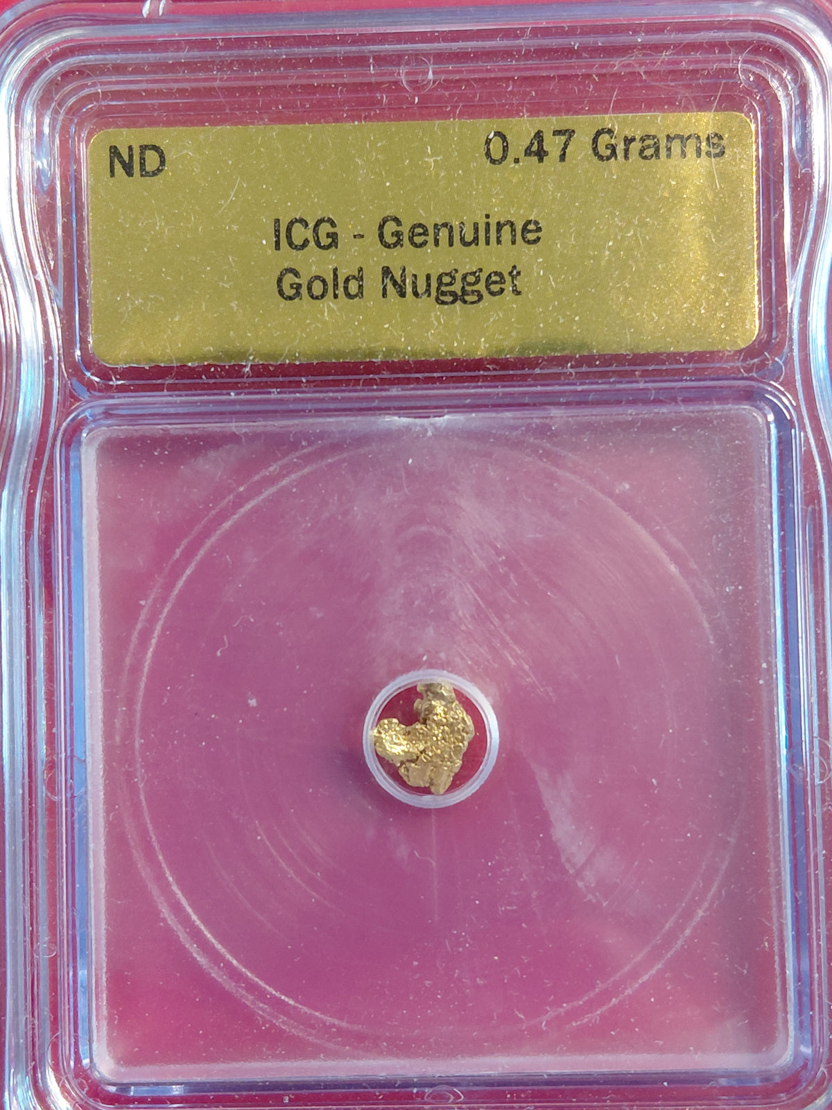 ICG Nugget #3 - 0.47 grams