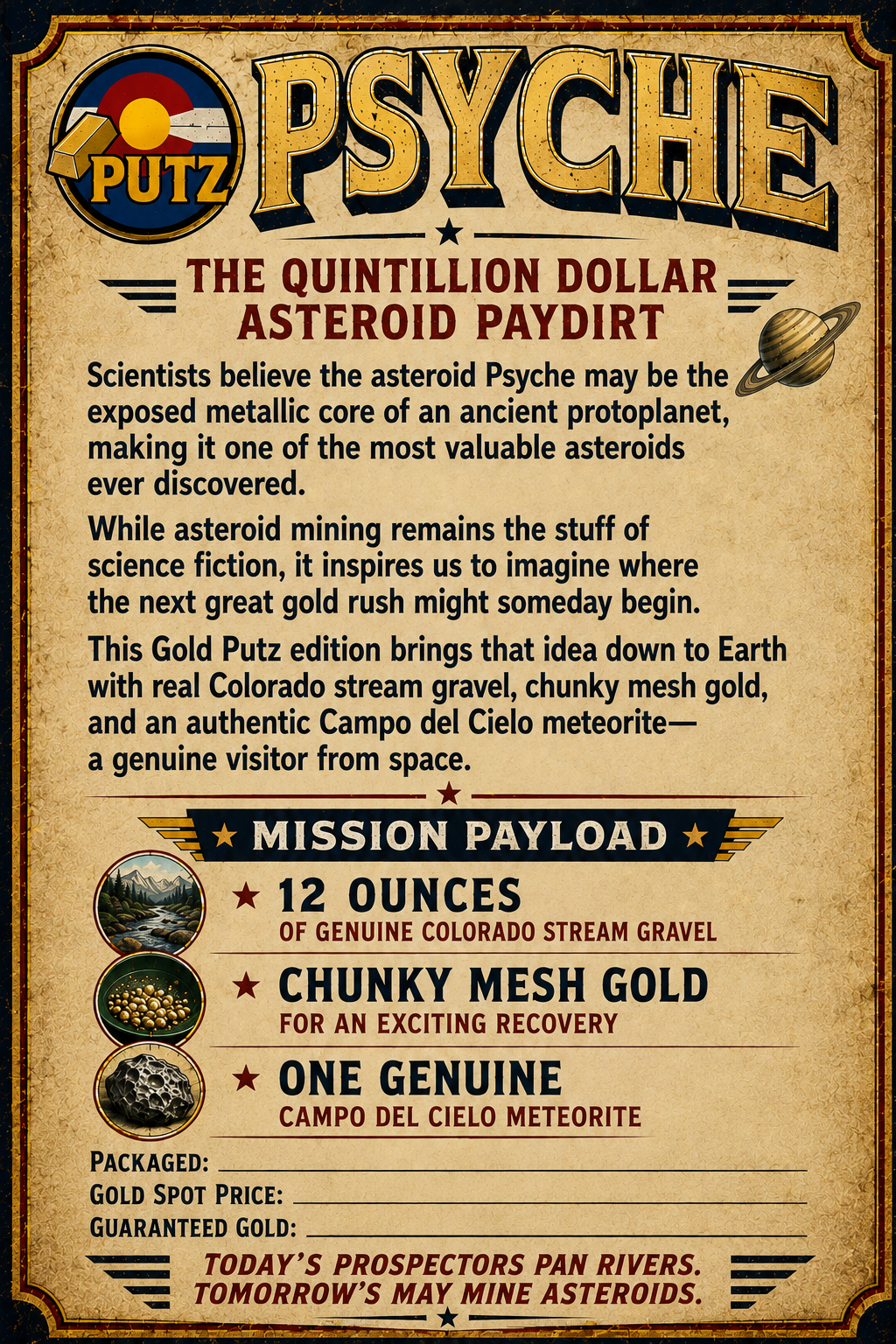 PSYCHE Gold Paydirt with a Real Meteorite!