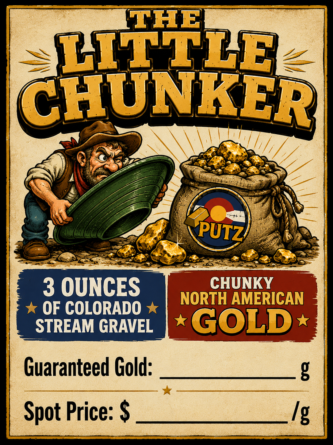 LITTLE CHUNKER small-bag Guaranteed Gold Paydirt