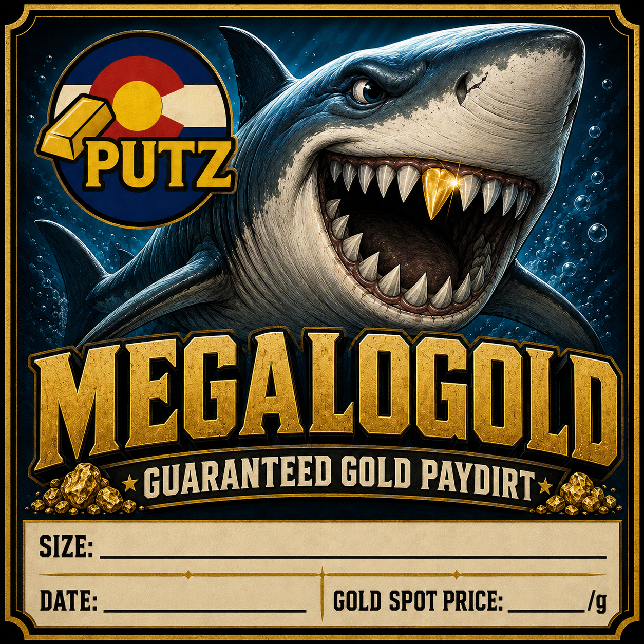 MEGALOGOLD: Guaranteed Gold and a Megalodon Tooth!