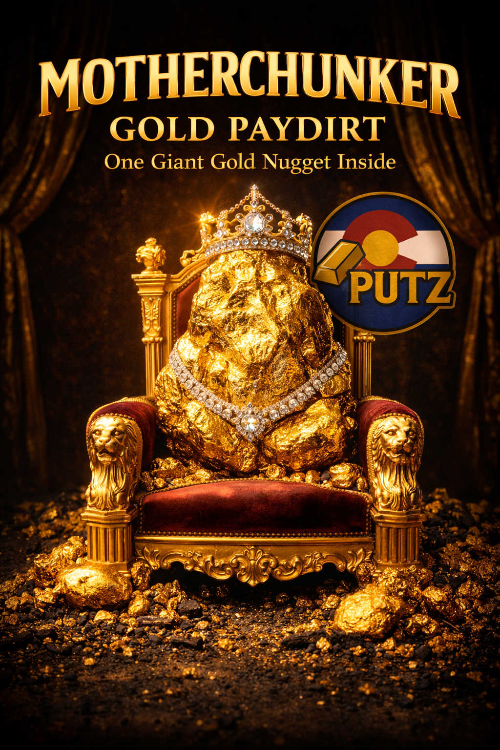 MOTHERCHUNKER Custom Gold Paydirt: One Giant Nugget!