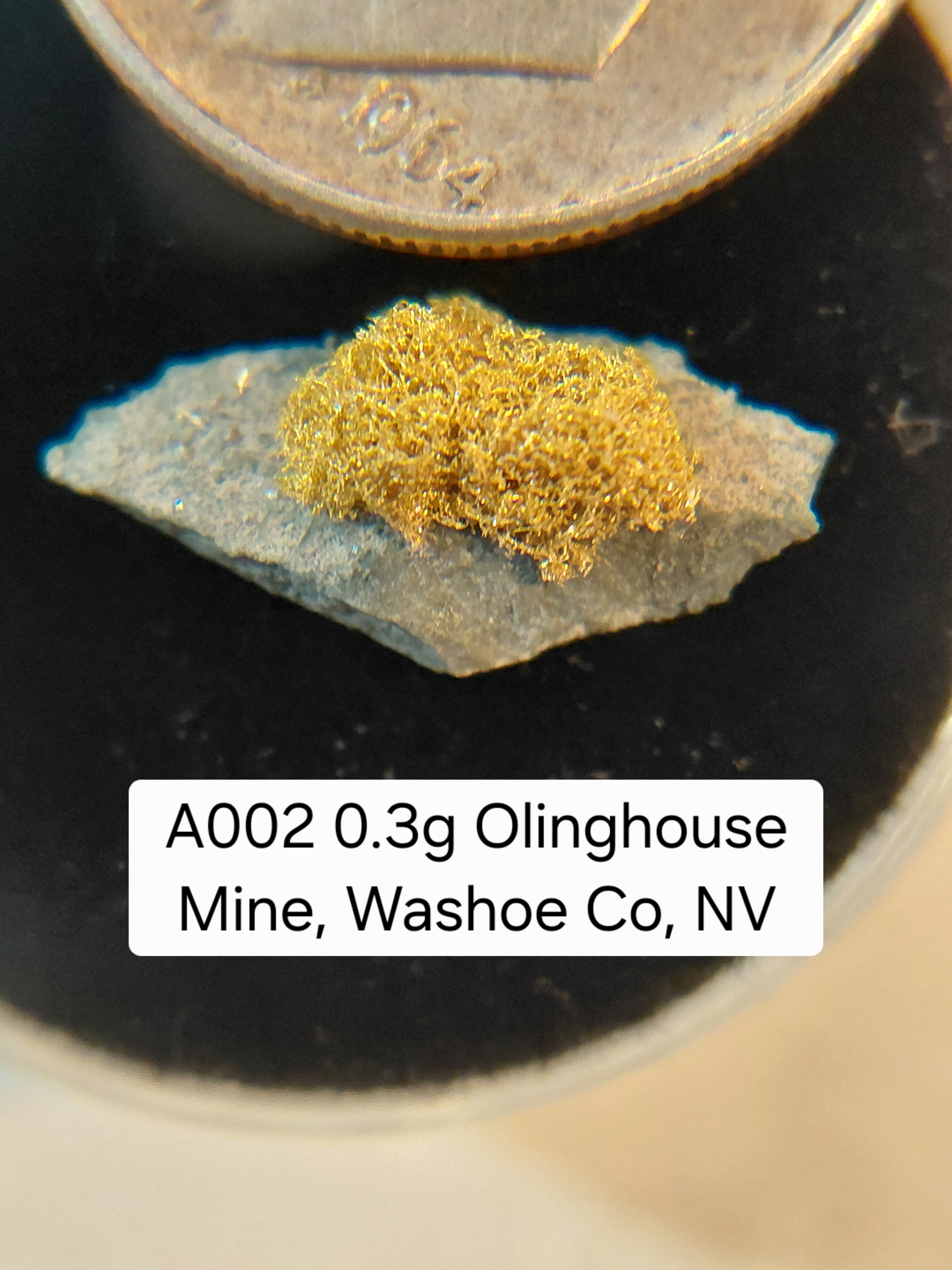 A002 0.3g Olinghouse Mine, Washoe County, NV