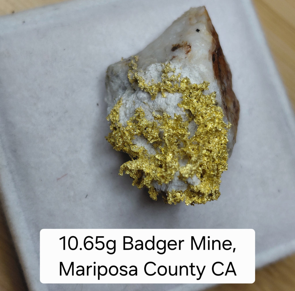 "Honey Badger" 10.65g Badger Mine, Mariposa County CA