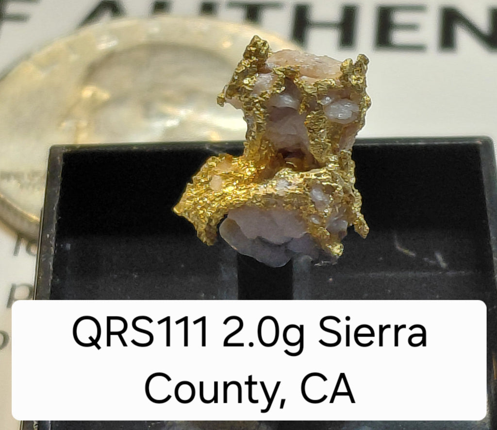 QRS111 2.0g Crystalline Gold, Sierra County, CA