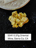 S041 0.37g Oriental Mine, Sierra Co, CA