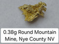 0.38g Crystalline Gold Specimen - Round Mountain Mine, Nye County, Nevada - Pure Gold Cluster